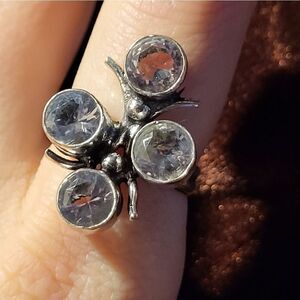 Bohemian crystal glass Ring Size 7